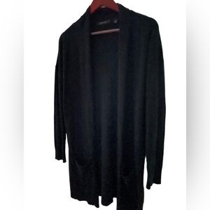 Cyrus Women’s Black Open Front Casual Long Sleeve Cardigan Sweater Size Small